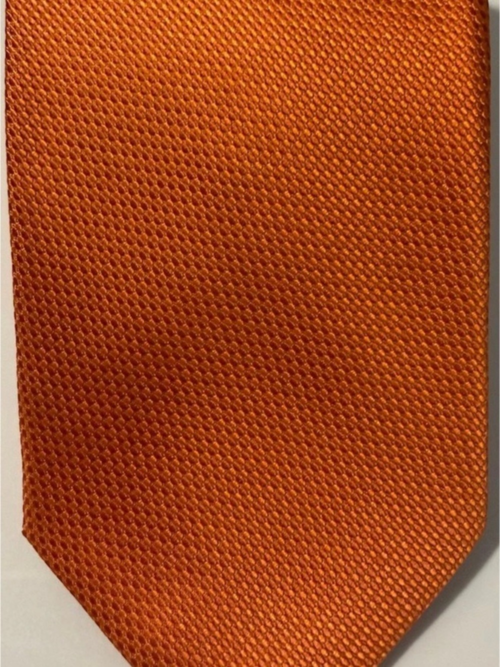 Boardroom Men's Textured Tie in Orange Like New